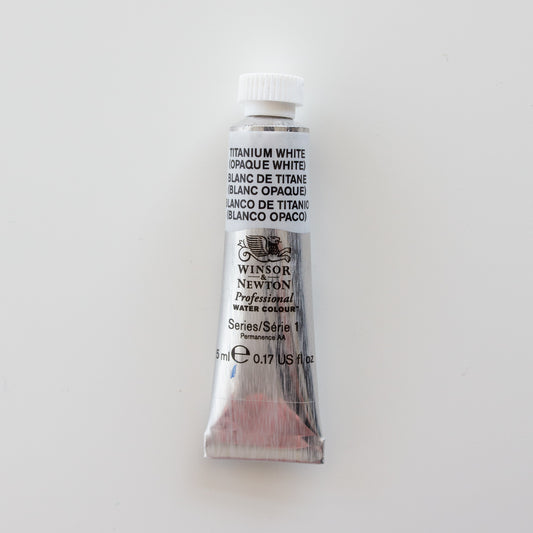 Winsor & Newton Professional Water Colours 5ml Titanium White (opaque white) 1
