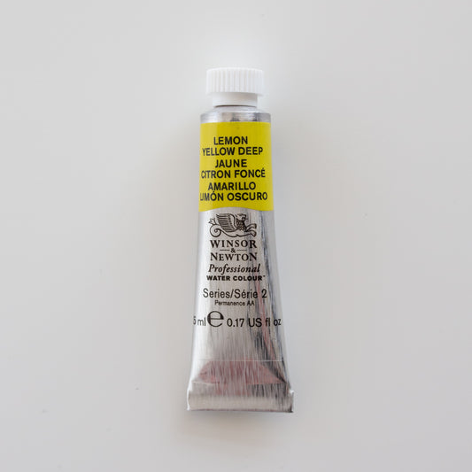 Winsor & Newton Professional Water Colours 5ml Lemon Yellow Deep 2