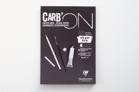 Zwart papier A5