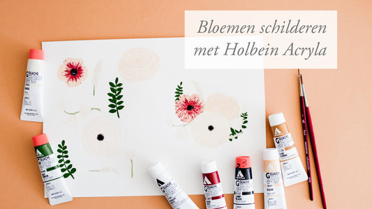 HOLBEIN ACRYLA // Bloemen schilderen