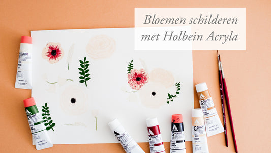 HOLBEIN ACRYLA // Bloemen schilderen | HOLBEIN ACRYLA // Painting florals
