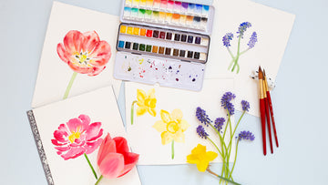 Bloemen aquarellen // Deel 1: De juiste materialen