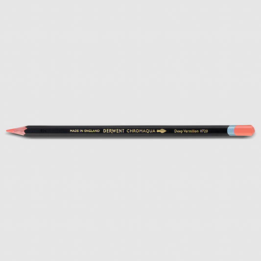 Derwent Chromaqua Pencil 0720 Deep Vermilion