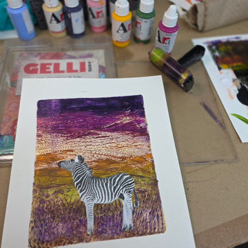 Workshop Workshop 2026 Zaterdag 11 april 13.30-15.30u Gel Printing Plate (GelliArts) door Julia Woning