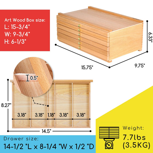 Meeden 6 drawer Storage Box
