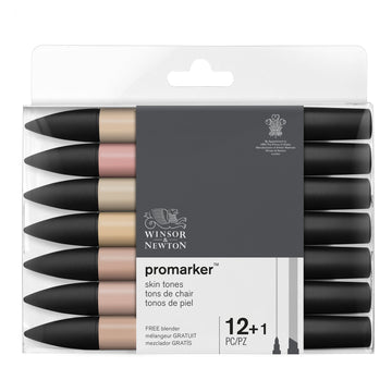 Winsor & Newton Promarker set Skin tones 12+1