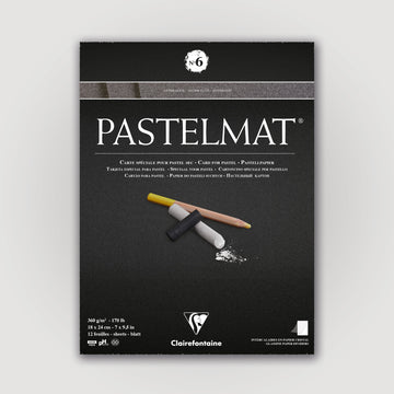 Clairefontaine Pastelmat N°6 360g 18x24 antr 12 sheets