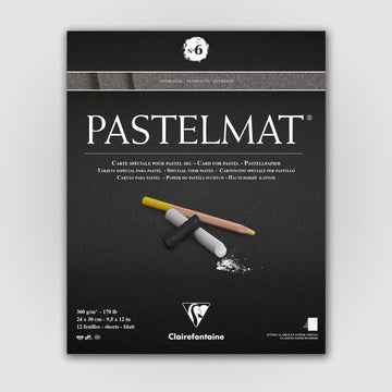 Clairefontaine Pastelmat N°6 360g 24x30 antr 12 sheets