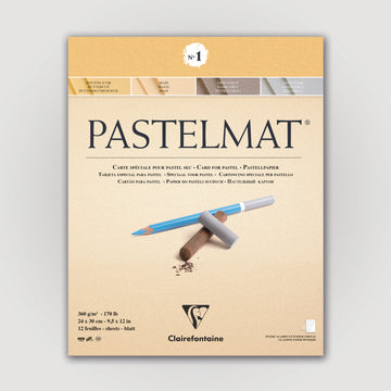 Clairefontaine Pastelmat N°1 360g 24x30 ass 12 sheets