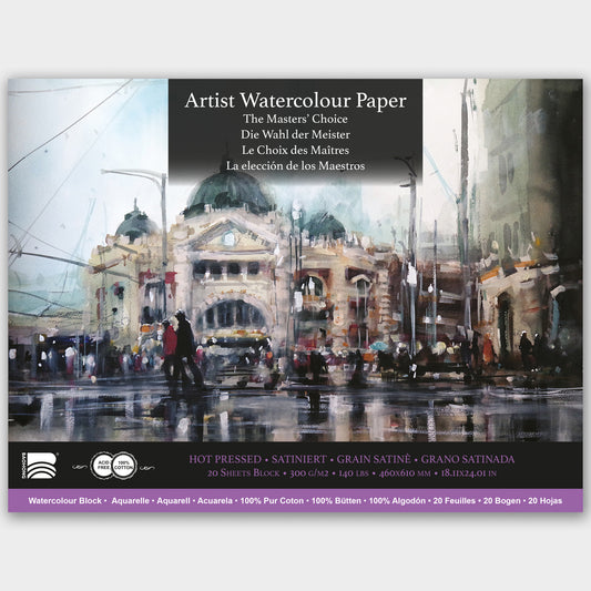 Baohong Masters' Choice 300g Block Hot pressed 46x61cm Amanda Hyatt