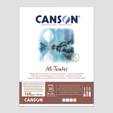 Canson Mi-Teintes White tones 24x32cm 20 vel