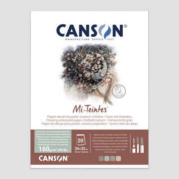 Canson Mi-Teintes Mottled tones 24x32cm 20 vel