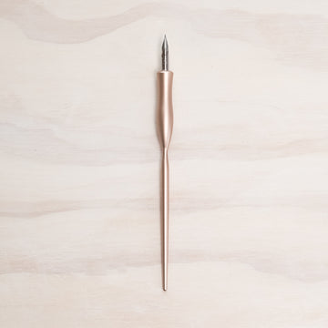 Tom's Studio Flourish Calligraphy Pen Straight Rose Gold