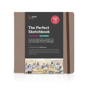 Etchr The Perfect Sketchbook Deckled Edition 7" Square Cold Pressed
