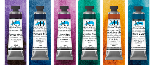 Michael Harding Artist Watercolour 15ml Set 6 Gem