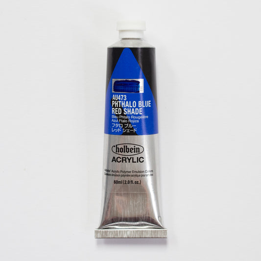 Holbein Acrylic Heavy body AU473 Phthalo Blue Red Shade B 60ml