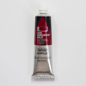 Holbein Acrylic Heavy body AU495 Quinacridone Violet C 60ml