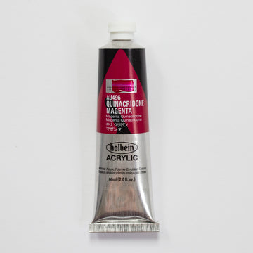 Holbein Acrylic Heavy body AU496 Quinacridone Magenta C 60ml