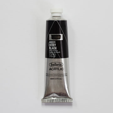 Holbein Acrylic Heavy body AU531 Ivory Black A 60ml