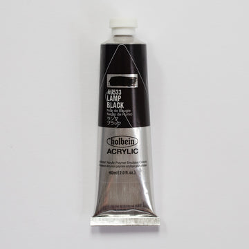 Holbein Acrylic Heavy body AU533 Lamp Black A 60ml