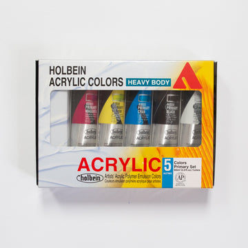 Holbein Acrylic Heavy body Primary 5 Color Set 60ml