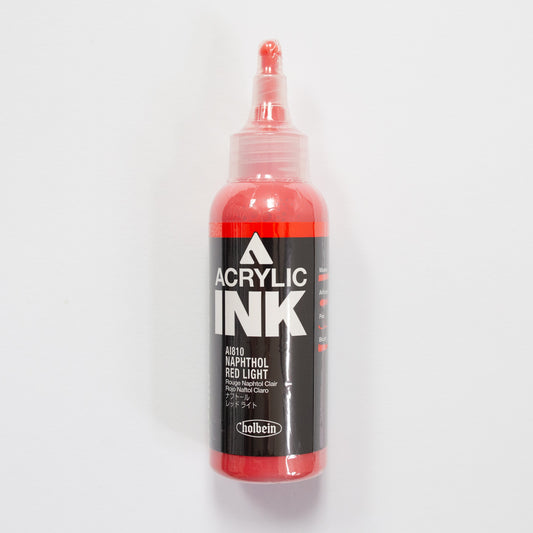 Holbein Acrylic Ink AI810 Naphthol Red Light B 100ml