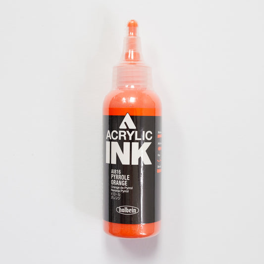 Holbein Acrylic Ink AI816 Pyrrole Orange C 100ml