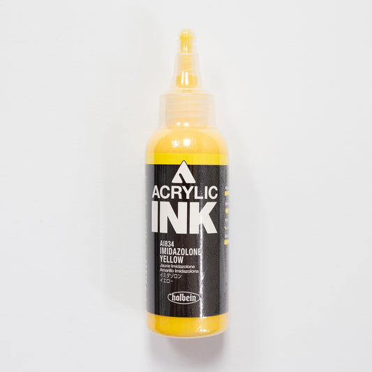 Holbein Acrylic Ink AI834 Imidazolone Yellow C 100ml