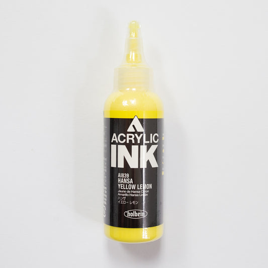 Holbein Acrylic Ink AI839 Hansa Yellow Lemon B 100ml