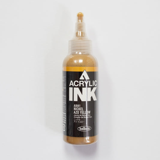 Holbein Acrylic Ink AI841 Nickel Azo Yellow D 100ml