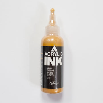 Holbein Acrylic Ink AI843 Yellow Ochre A 100ml