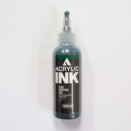 Holbein Acrylic Ink AI852 Viridian Hue B 100ml