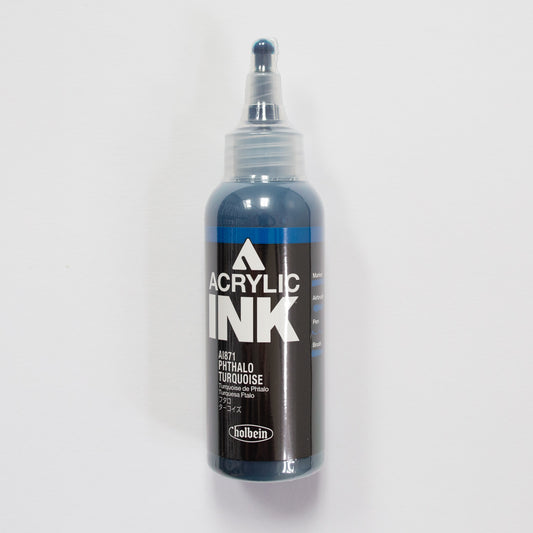 Holbein Acrylic Ink AI871 Phthalo Turquioise B 100ml