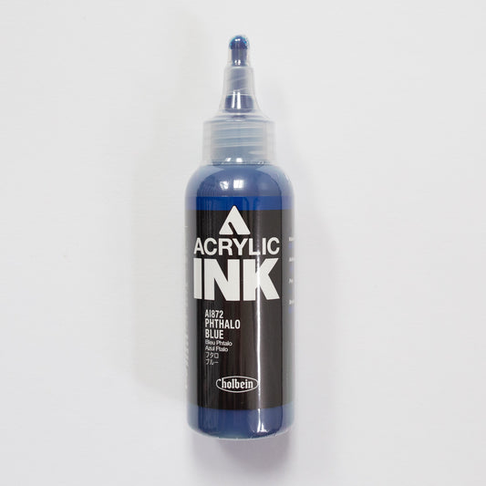 Holbein Acrylic Ink AI872 Phthalo Blue B 100ml