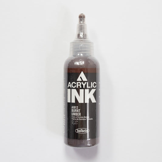 Holbein Acrylic Ink AI912 Burnt Umber A 100ml