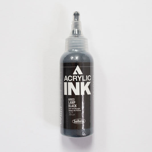 Holbein Acrylic Ink AI933 Lamp Black A 100ml