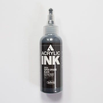 Holbein Acrylic Ink AI934 Super Opaque Black C 100ml