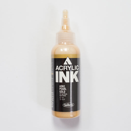 Holbein Acrylic Ink AI962 Pearl Gold D 100ml