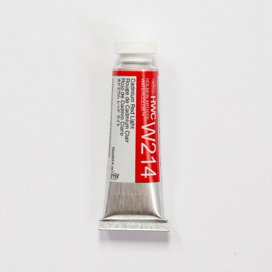 Holbein Artists' Watercolor 15ml W214 Cadmium Red Light E