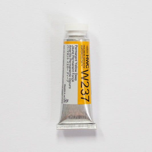 Holbein Artists' Watercolor 15ml W237 Permanent Yellow Deep A