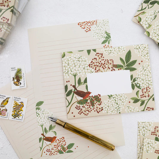 Elderberry letter writing set by Botanica Paper co.