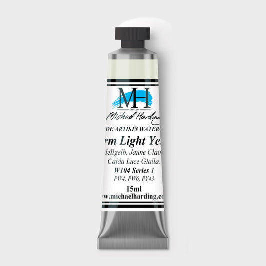 Micheal Harding Artist Watercolour 15ml W104 Warm Light Yellow  S1