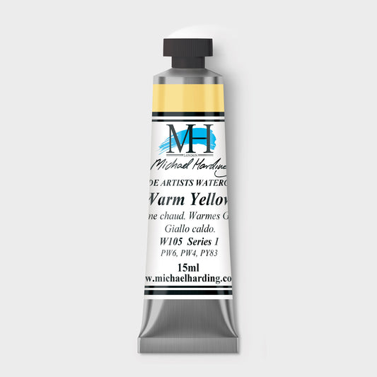 Micheal Harding Artist Watercolour 15ml W105 Warm Yellow S1