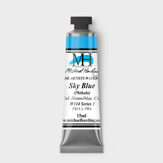 Micheal Harding Artist Watercolour 15ml W114 Sky Blue (Phthalo) S1