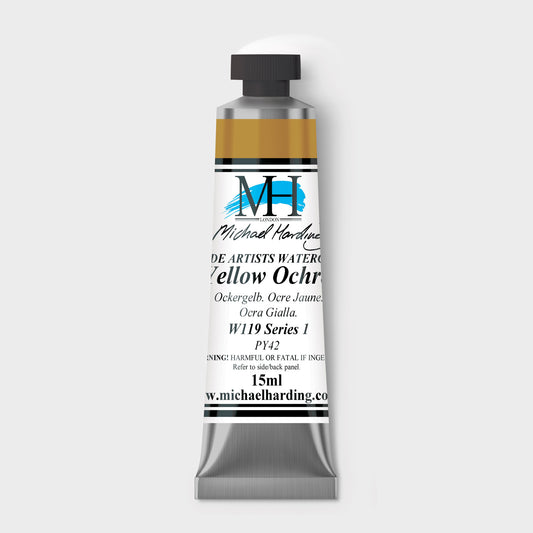 Micheal Harding Artist Watercolour 15ml W119 Yellow Ochre S1