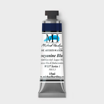 Micheal Harding Artist Watercolour 15ml W137 Phthalocyanine Blue Lake S1