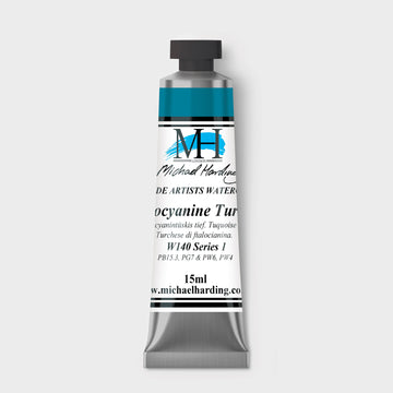 Micheal Harding Artist Watercolour 15ml W140 Phthalocyanine Turquoise S1