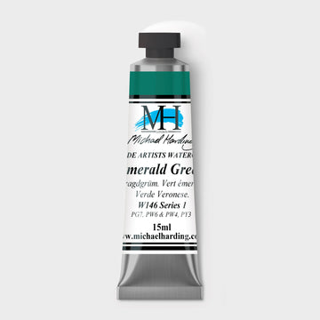 Micheal Harding Artist Watercolour 15ml W146 Emerald Green S1