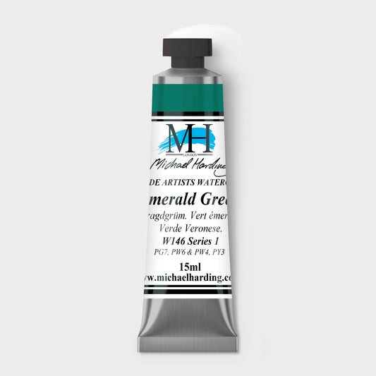 Micheal Harding Artist Watercolour 15ml W146 Emerald Green S1