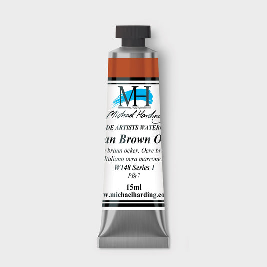 Micheal Harding Artist Watercolour 15ml W148 Italian Brown Ochre S1